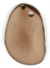 1 Ancient Taupe Tagua Nut Pendant